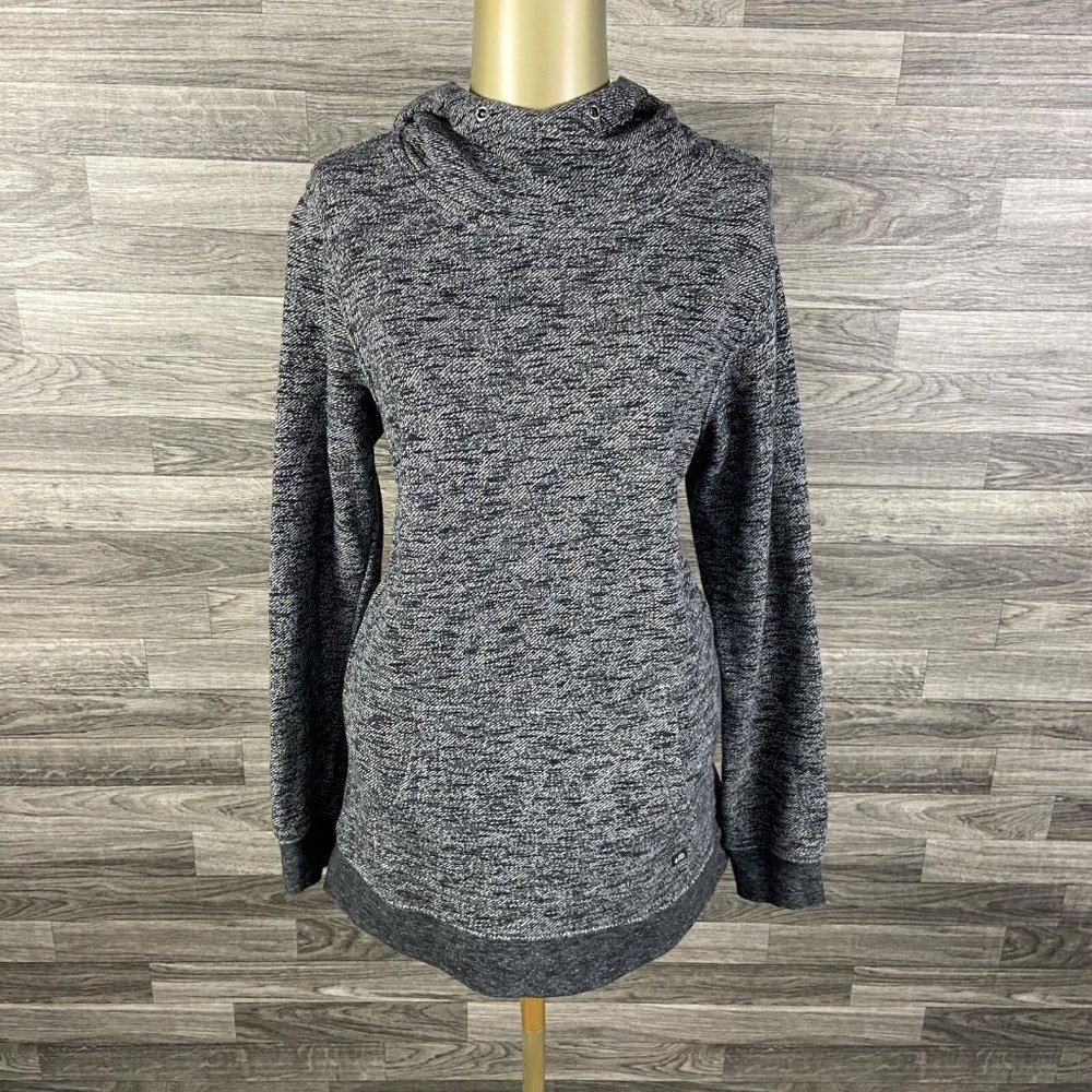 VOLCOM Pullover Long Sleeve Grey Hooded Sweatshirt Hoodie Women's Size Medium
